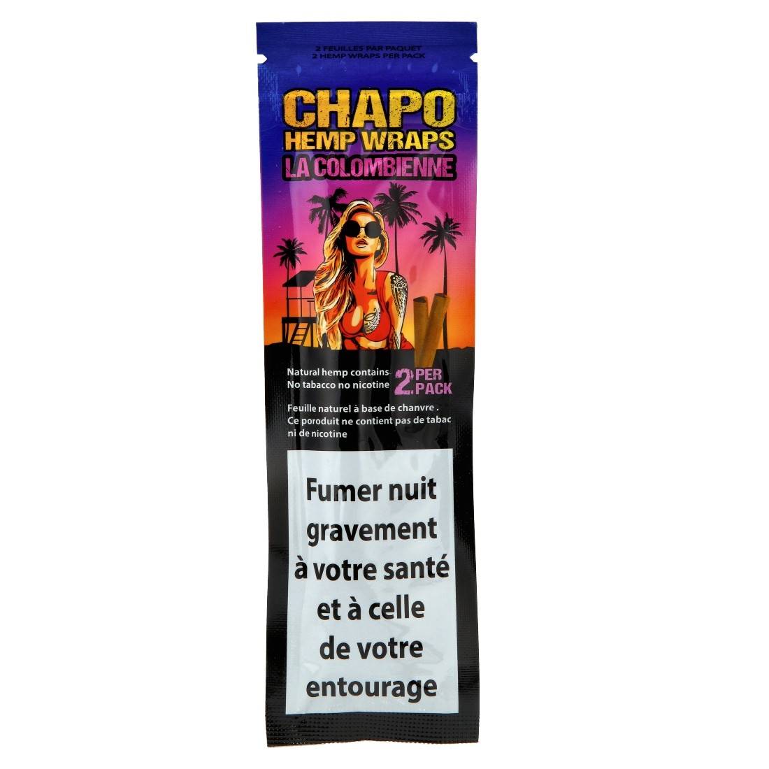 Blunt sans tabac EL Chapo parfum fraise kiwi
